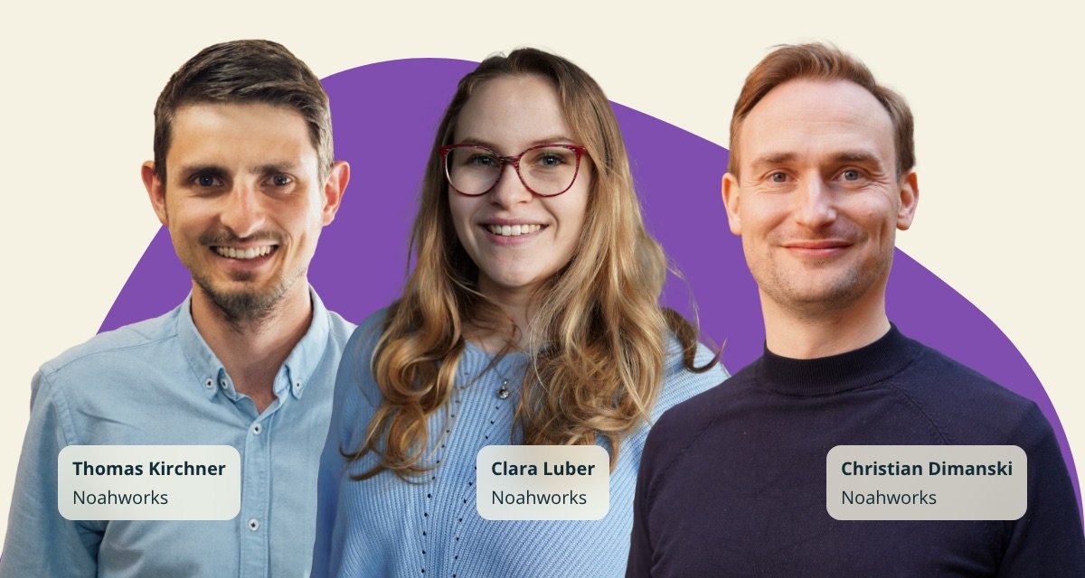 Collage der Ansprechpartner, links nach rechts: Thomas, und Clara Christian.