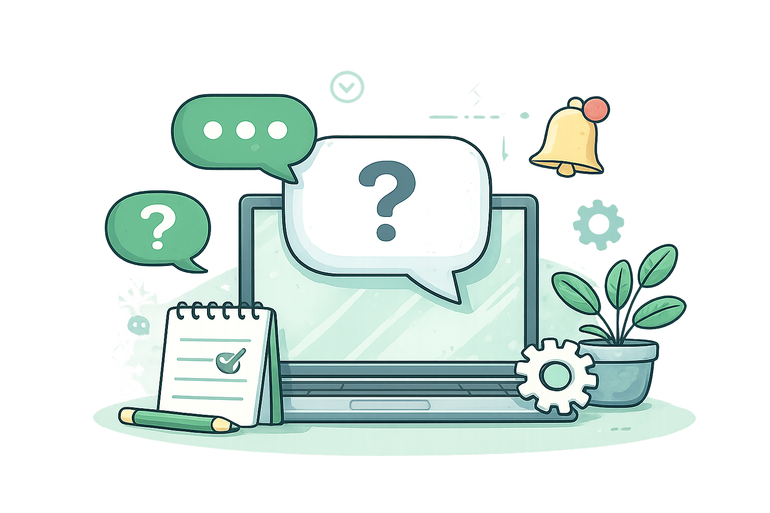 Collage eines Laptops.