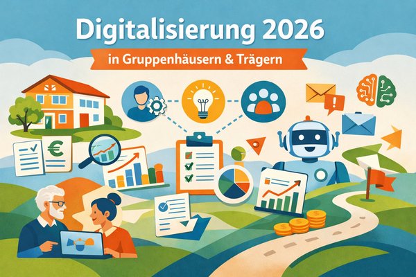 Titelbild für Beitrag: Digitalisierung 2026: Was Gruppenhäuser, Bildungsstätten und Träger jetzt klären müssen