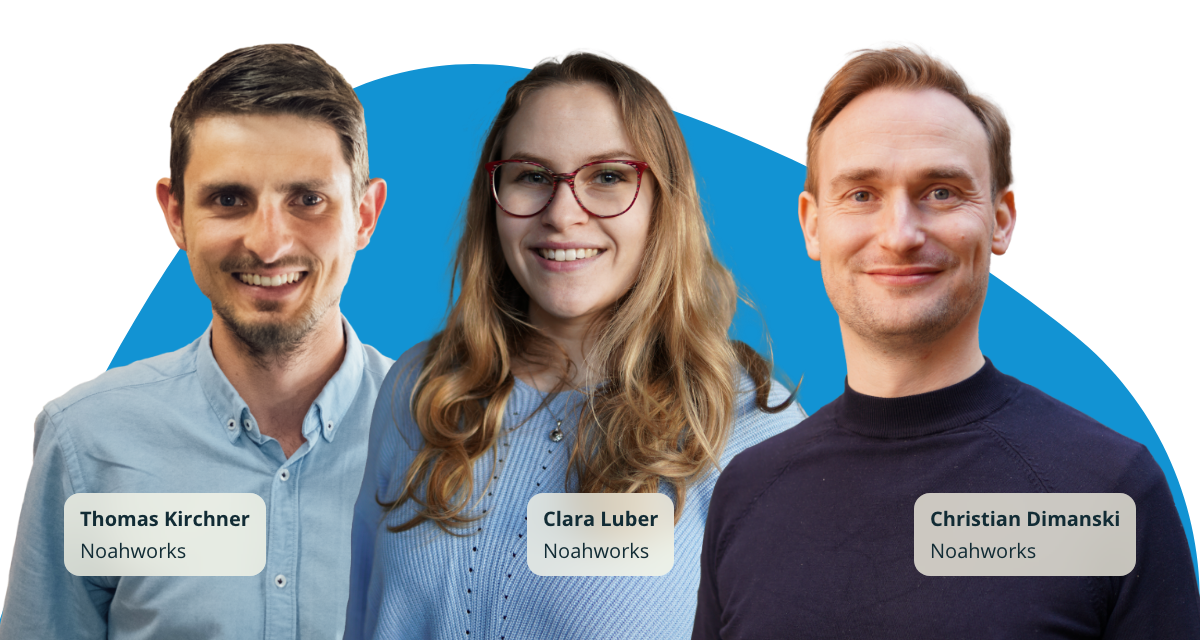 Collage der Ansprechpartner, links nach rechts: Thomas, Clara und Christian.