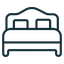 Icon eines Bettes